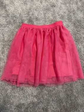 Pink Tulle A-Line Skirt
